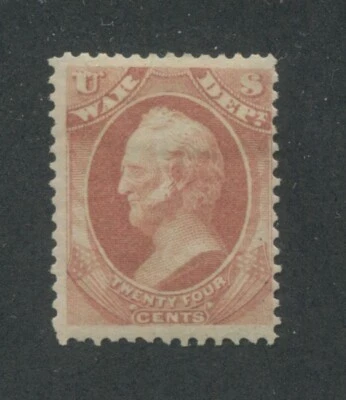 1873 United States War Department Official Stamp #O91 Mint Hinged Original Gum - Image 1 of 2