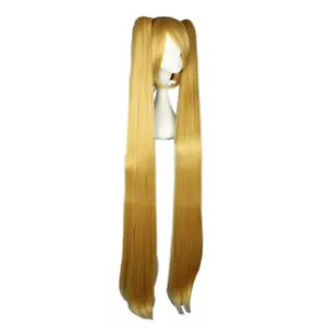 Moda Cosplay Peluca Fiesta Pelucas Pelo Sintético Completo 130cm/51" Dorado Resistente - Imagen 1 de 5
