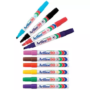 ARTLINE 90 PERMANENT MARKER Tip 2-5mm Chisel Bullet Nib Assorted Marker 109041 - Picture 1 of 14