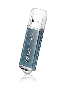 128GB Silicon Power Marvel M01 USB3.0 Flash Drive Icy Blue - Picture 1 of 4