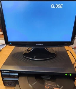US NTSC version Pioneer LaserActive CLD-A100 Laserdisc Player Powers On READ - Picture 1 of 21