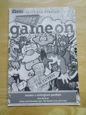 1997/98 SHEFFIELD STEELERS v NOTTINGHAM PANTHERS ICE HOCKEY 26/12/97 EXPRESS CUP