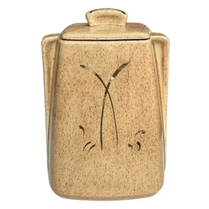 STANFORD KERAMIK Keksdose Sebring Ohio RAR Atomic Vintage MCM Speckled Gold - Bild 1 von 15