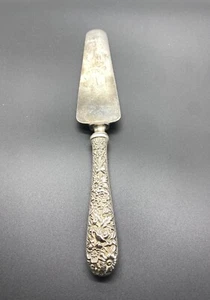 "Servidor de pastel de 10"" de plata esterlina S Kirk & Son raro" - Imagen 1 de 6
