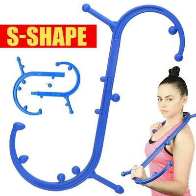 Body Back Buddy Trigger S Shape Point Deep Therapy Self Massage Tool Home Use - Image 1 of 4