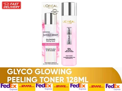 Tónico exfoliante ácido 5 % glicólico L’Oreal Paris 128 ml | Ilumina y exfolia la piel Foto 1 de 4