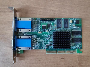 AGP slot dual VGA Matrox Millenium G450 video card - Picture 1 of 2