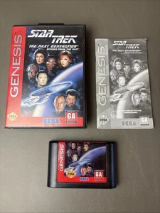 Star Trek: The Next Generation - Echoes From the Past (Sega Genesis 1994) Tested - Picture 1 of 2