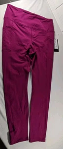 90 Degree By Reflex Women's Activewear Leggings - Size Xxl Nylon/Spandex - Berry - Picture 1 of 11