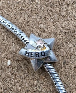Autentico 925 Eroe Metallizzato Sole Swarovski Cristalli Europei Charm Perla - Foto 1 di 2