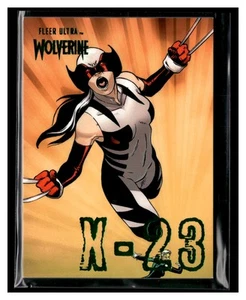 2023 Fleer Ultra Marvel Wolverine #X-9 X-23 X-23 Green Foil - Bild 1 von 2