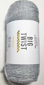 FILATO BIG TWIST TWINKLE 1 confezione GRIGIO. Spedizione 1 combinata, vedi dettagli. - Foto 1 di 4