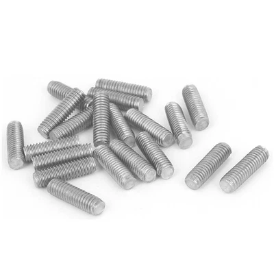 20x Prigioniero Asta Filettata Argento 304 Acciaio Filettato Maschio M6x20mm - Immagine 1 di 4