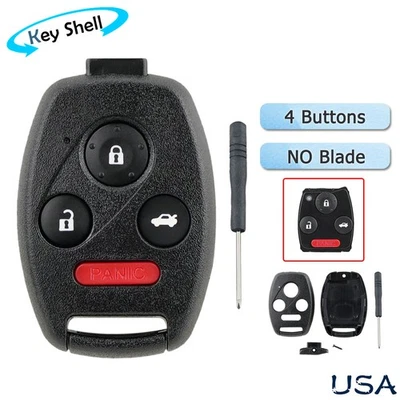For 2009-2015 Honda Pilot Remote Key Fob Uncut Blade Shell Case KR55WK49308 - Image 1 of 4