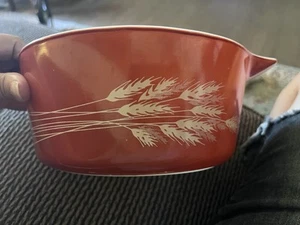 Vintage Pyrex 475 Autumn Harvest Weizenrost 2,5 l Auflaufform Retro - ohne Deckel - Bild 1 von 8