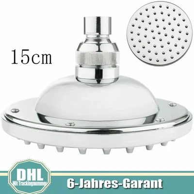 15 cm Duschkopf rund für Solardusche Kopfbrause Regendusche Brausekopf einzeln - - Bild 1 von 4