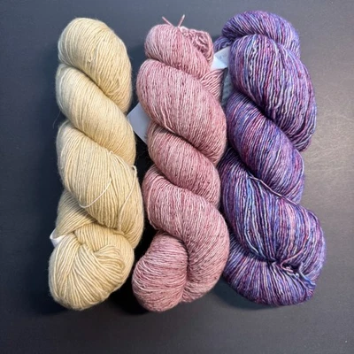 MADELINETOSH YARN - 3 Skeins - Variety Lot - Merino Light Fingering 440 yds NOS - Image 1 of 4