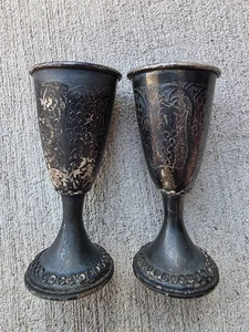 Tazas Kidush vintage Stanetzky Israel plateadas - Juego de 2 - Vid... - Imagen 1 de 7