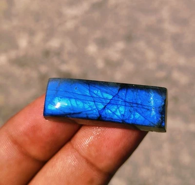 33 quilates de labradorita natural multi fuego esmeralda cabujón piedra... - Imagen 1 de 4