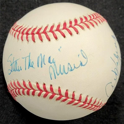 Stan "The Man" Musial / Lou Brock / Al Kaline signed NL Baseball autograph ~ BAS - Image 1 of 4