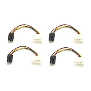 20CM Molex 4 Pin to 6 Pin PCI-Express Video Card Power Converter Adapter Cable - Picture 1 of 11