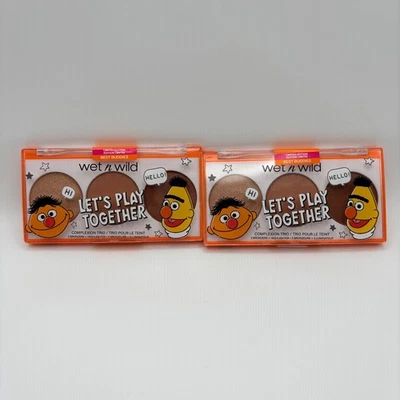 Wet n Wild Best Buddies Complexion Trio Bronzer Highlighter Palette x2 - Image 1 of 2
