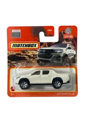 Matchbox 2018 Toyota Hilux #94 blanco 2023 sellado - tarjeta corta Foto 1 de 4