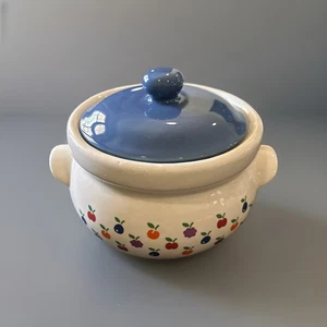 Vintage New Avenues Orchard Crock bedeckt Topf/Griffe/Deckel 1984 - Bild 1 von 4
