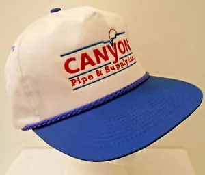 ELJER CANYON PIPE & SUPPLY MENS CAP HAT WHITE ATT SNAPBACK ONE SIZE - Picture 1 of 9