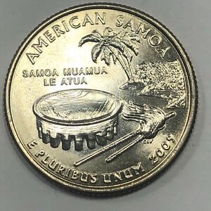 2009 D -  American Samoa Islands U.S. Territorial Quarter Dollar