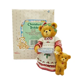 VTG Cherished Teddies Here's Some Cheer To Last The Year 141186 Figurine Amanda - Picture 1 of 24