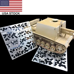 1/35 Armadura Militar Tanque Modelo Alemán Emboscada Camuflaje Aerógrafo Plantilla EE. UU. - Imagen 1 de 7