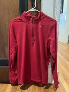 Nike Therma Fit Herren Active Top Gr. S rot gefüttert 1/4 Zip Pullover Logo - Bild 1 von 2