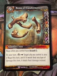 World of Warcraft TCG Promo Crafted 8/9 Bones of Transformation - Imagen 1 de 2