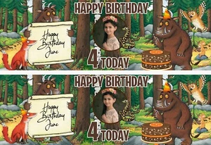 Personalised Gruffalo Birthday Banner Paper Wall Art Large 840mm x 305mm - Picture 1 of 1