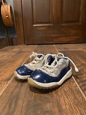 Nike Air Jordan 11 Low Georgetown Blue Gray Size 8C 505836 -007 Baby Toddler TD