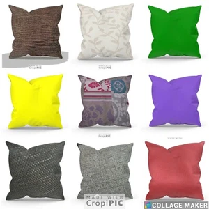 Large New Cushion Covers 24" 26" 28" 30" Plain  Euro sham Large Pillow Case  - Picture 1 of 28