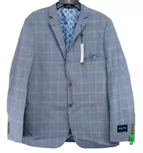 Paisley & Gray Mens Slim Fit Sportswear Two Button Blazer Suit Jacket Sz 44 Reg - Picture 1 of 7