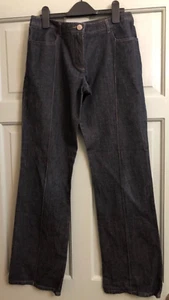 French Connection Fcuk Ladies Size 10 Bootcut Jeans Blue Designer 90s Y2K - Picture 1 of 7