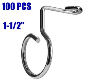 Organizador de red de gestión de cables de anillo de brida de montaje en tornillo de 100 piezas de 1-1/2" - Imagen 1 de 5