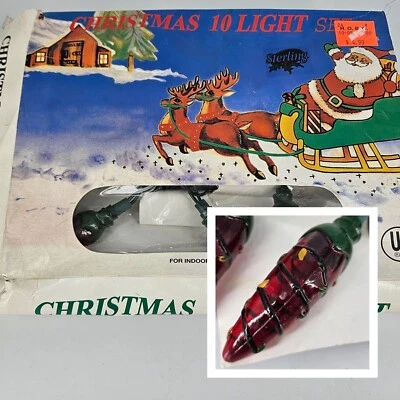 Jalapeno Chili Peppers Holiday Christmas String Light Set 10 Indoor Outdoor NEW - Image 1 of 4