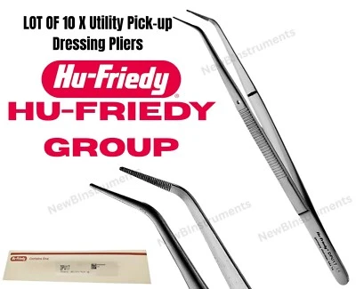 Hu-Friedy Utility Pick Up DPU17 Dental Dressing Plier Lot of 10 Pcs