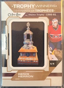 2022-23 OPC O-PEE-CHEE HOCKEY DENIS HERRON VEZINA TROPHY WINNER PATCH! #P-60 - Picture 1 of 2