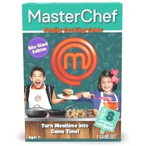 Master Chef Family Fun Cooking Game 8 Recipes Bite-Sized Edition Ages 7+ New - Picture 1 of 2
