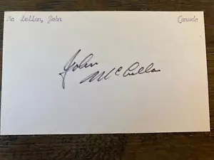 Daniel John McLellan Toronto Maple Leafs signed autograph Hockey 3x5 index card - Picture 1 of 1