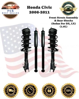 Amortiguador delantero y trasero FCS Auto Parts para Honda Civic sedán 1,8 L 2006-2011 Foto 1 de 4