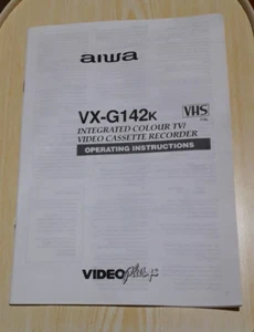 AIWA VX-G142K Video Cassette Recorder Colour TV Operating Instructions - Picture 1 of 5