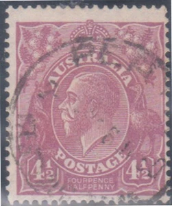 (F214-165) 1931 AU 4 1/2d violet KGV Die I stamp (FO) - Picture 1 of 1