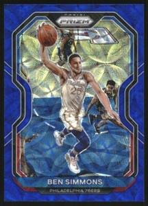 2020-21 Panini Prizm Prizms Choice Blue #125 Ben Simmons /49