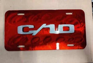 C/10 TruckTag Metal Art Machined Front License Plate Red Custom Fabrication - Picture 1 of 6